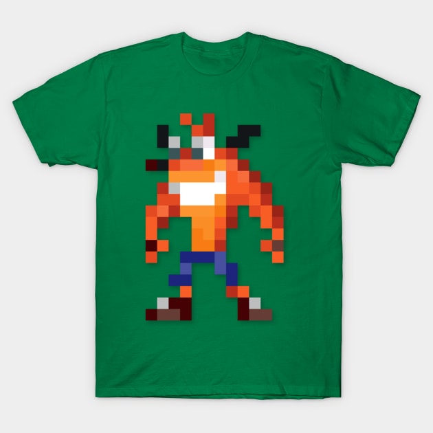 Crash low-res pixelart T-Shirt by JinnPixel